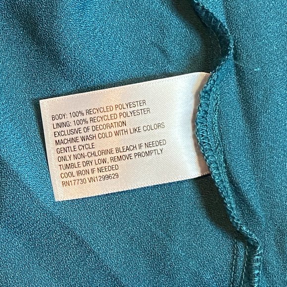 Lace Insert Bodice V Neck Slip Camisole Chemise Midi Dress Teal NWT Wild Fable - Picture 10 of 11